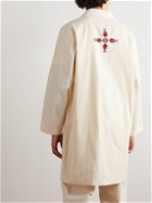 Adish - The Inoue Brothers Makhlut Embroidered Cotton-Canvas Coat - White