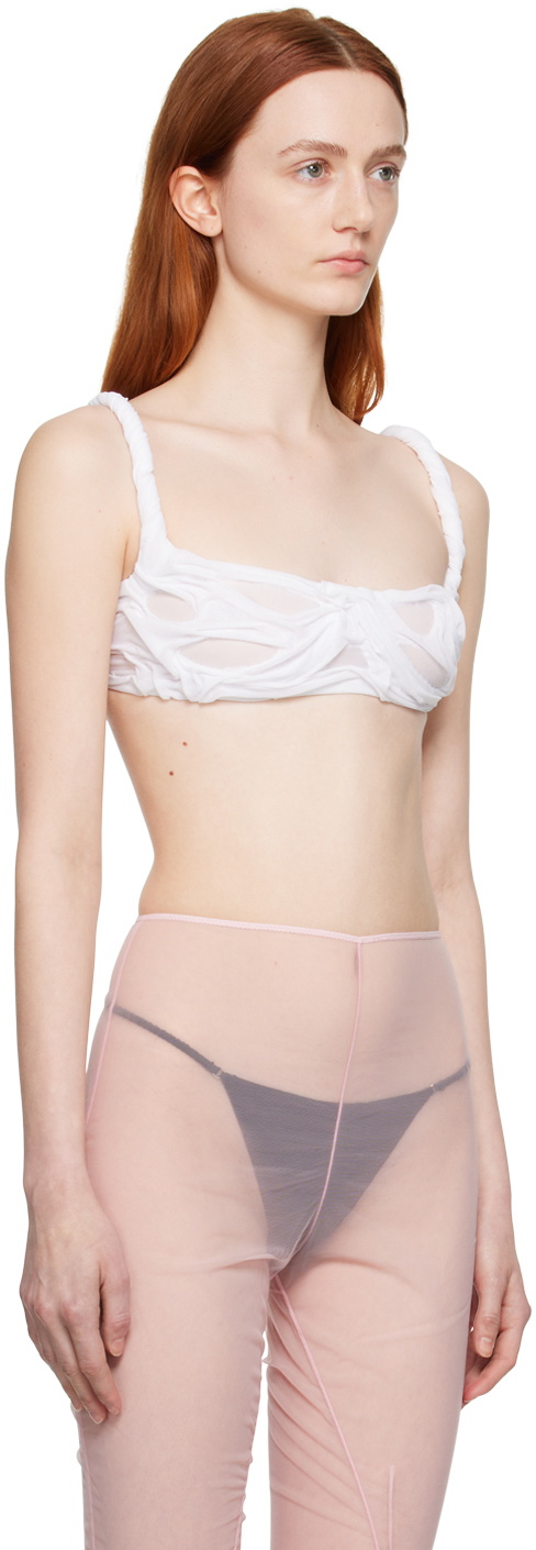 Di Petsa SSENSE Exclusive White Wetlook Camisole