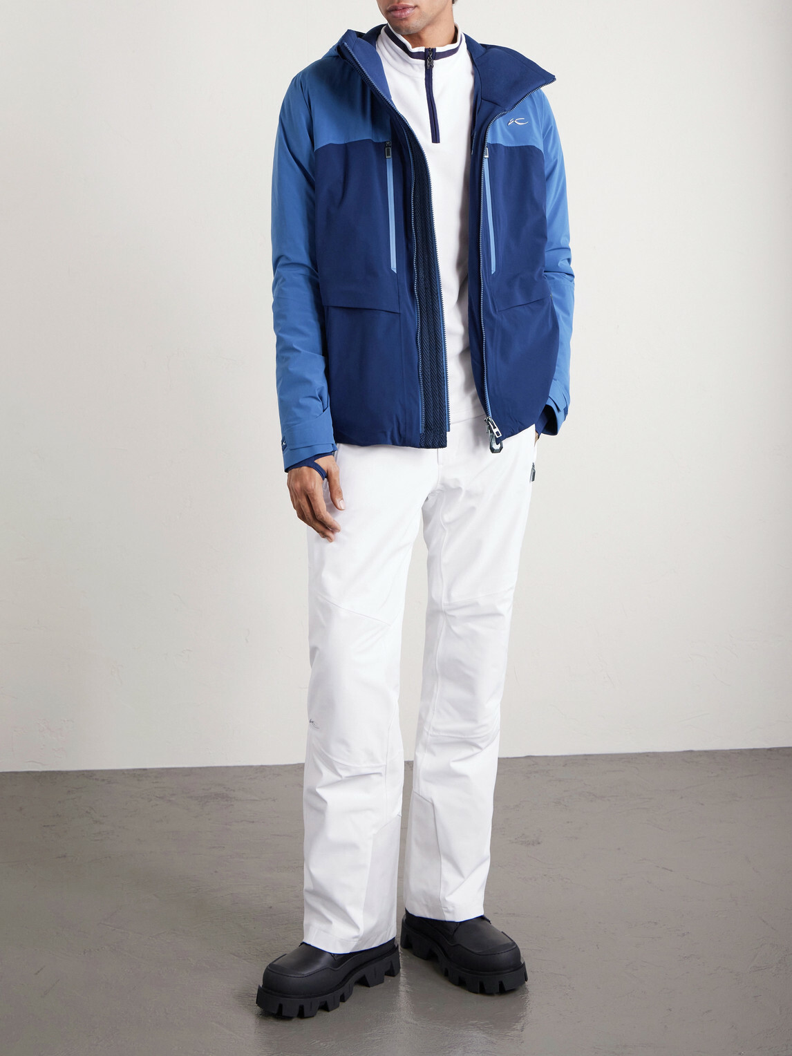 Kjus - Lasse Airflow Padded Down Hooded Ski Jacket - Blue