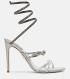 Rene Caovilla Cleo embellished satin sandals