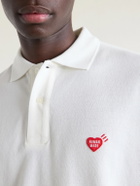 Human Made - Logo-Detailed Cotton-Piqué Polo Shirt - White