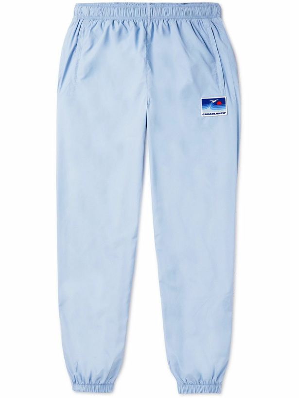 Photo: Casablanca - Logo-Appliquéd Shell Track Pant - Blue