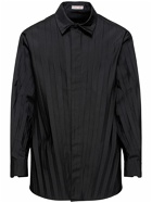 VALENTINO - Textured Plissè Long Sleeve Shirt