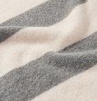 Officine Generale - Striped Virgin Wool-Blend Sweater - Gray