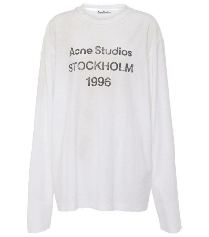 Photo: Acne Studios Logo oversized cotton-blend T-shirt