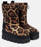 Goldbergh Snowy leopard-print snow boots