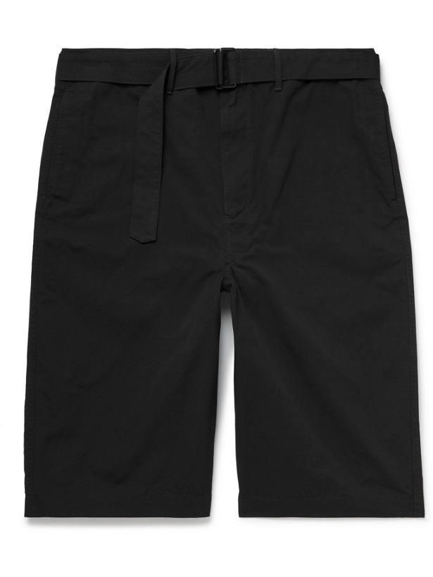 Photo: LEMAIRE - Belted Cotton-Canvas Shorts - Black
