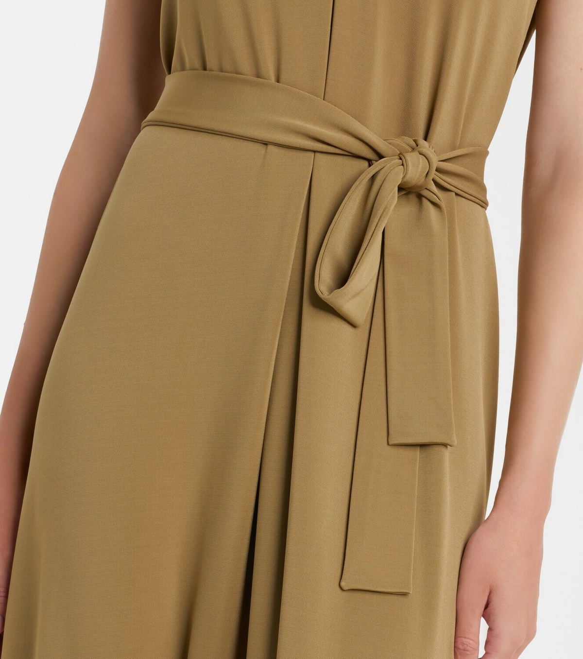Max Mara Feluca keyhole belted maxi dress