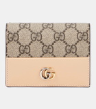 Gucci GG Marmont leather-trimmed cardholder