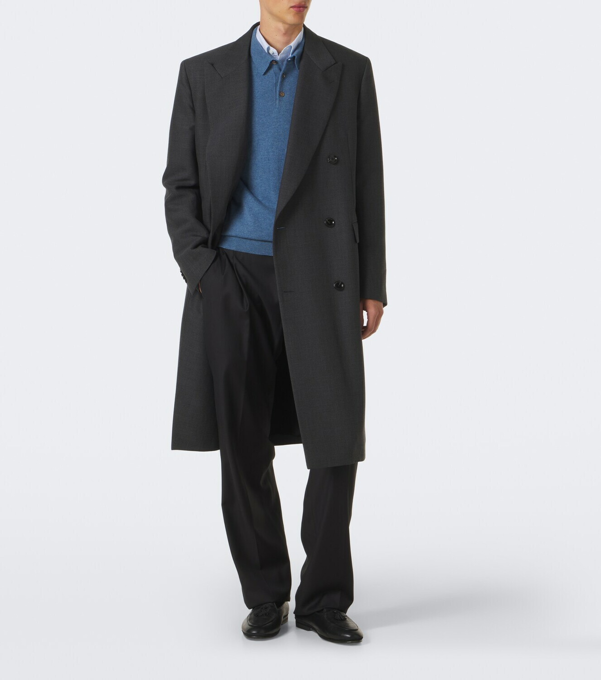 Rubinacci Cashmere polo sweater