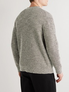 Theory - Neal Ribbed Cotton Cardigan - Gray