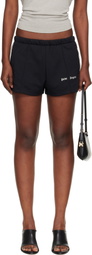 Palm Angels Black Classic Logo Track Shorts