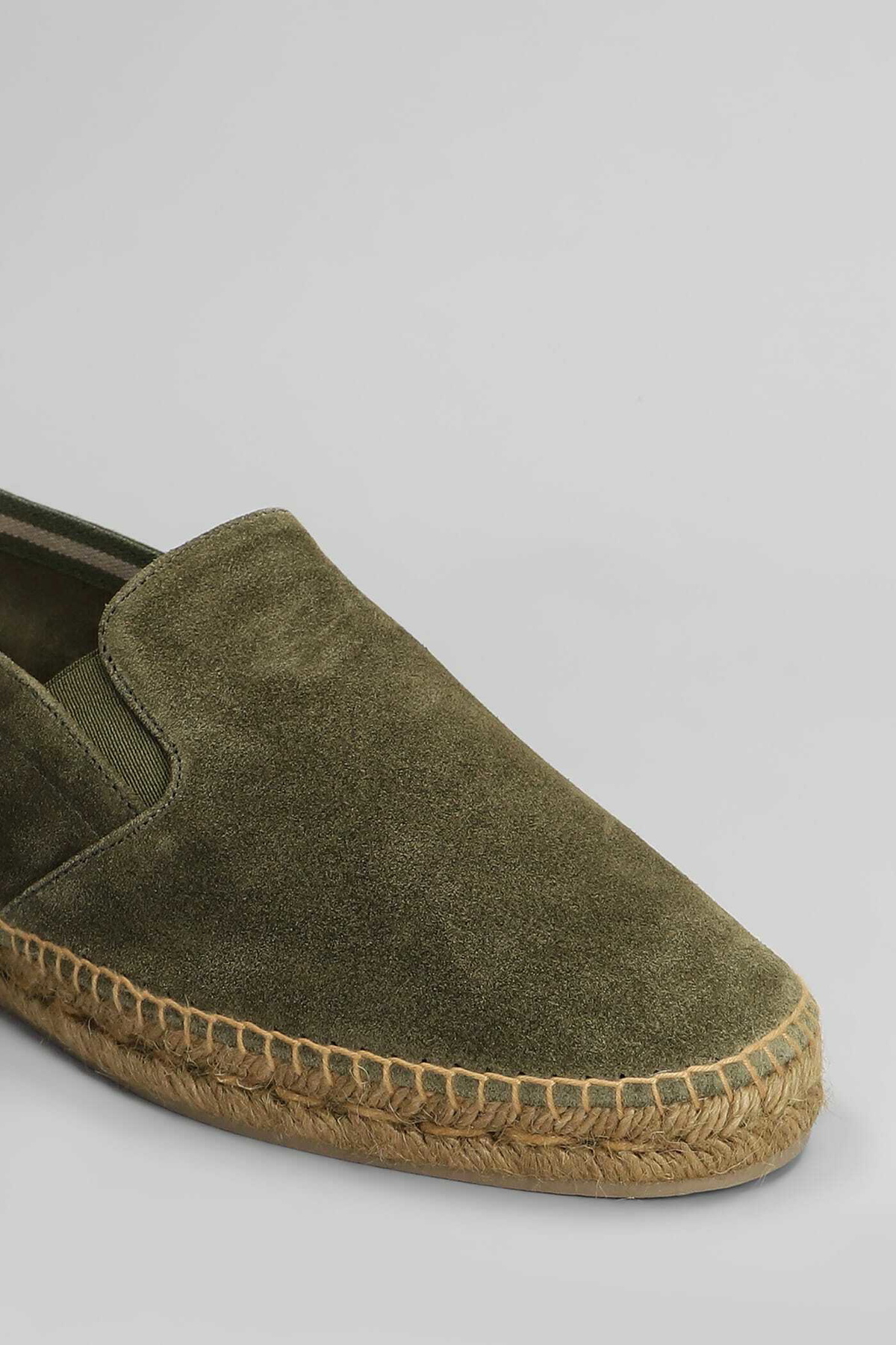 Castañer Joel T-186 Espadrilles In Green Suede