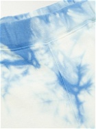 Sunspel - Straight-Leg Tie-Dyed Cotton-Jersey Shorts - Blue