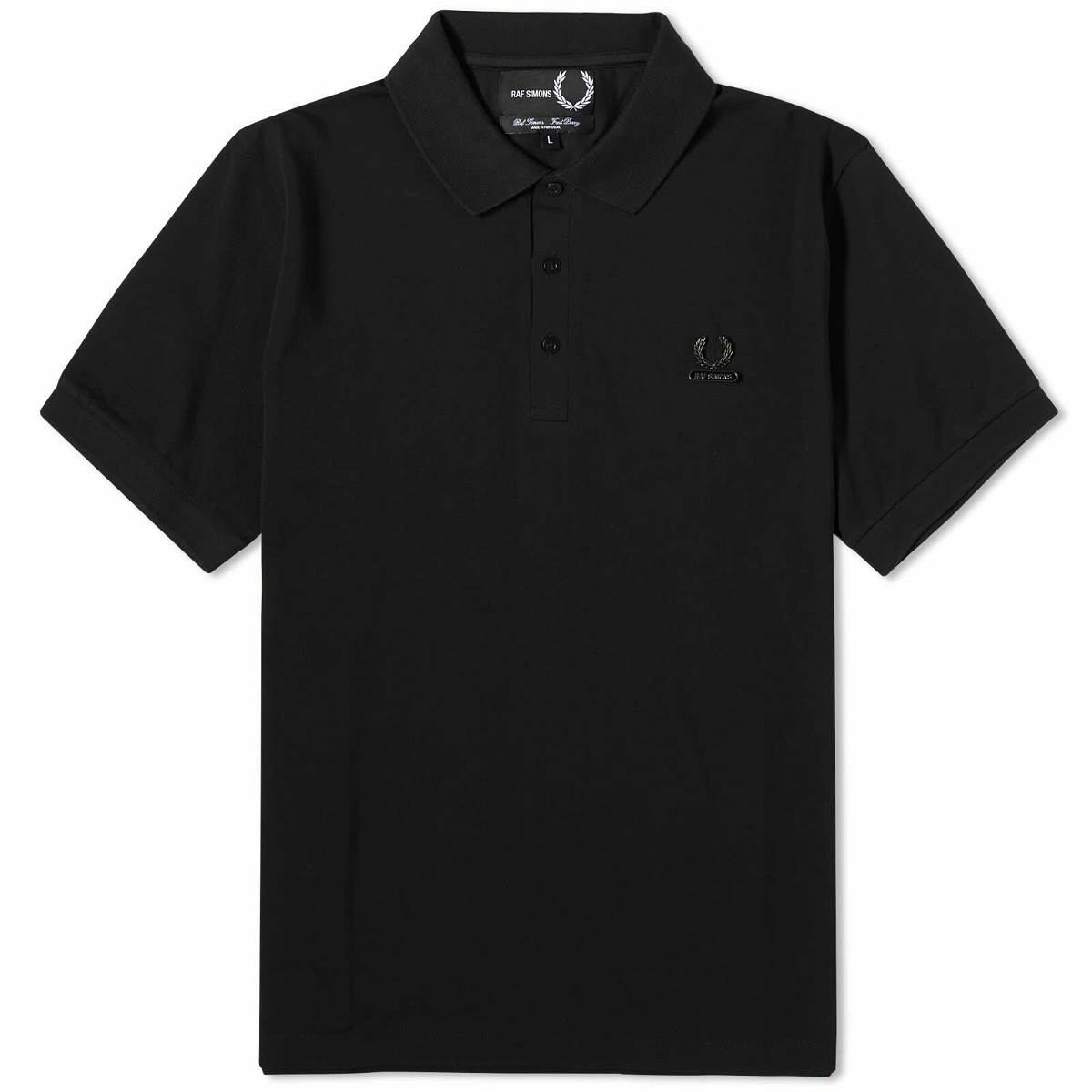 Black Rugby Stripe Cotton 4-Bar Mr. Thom Embroidered Oversized Long Sleeve  Polo