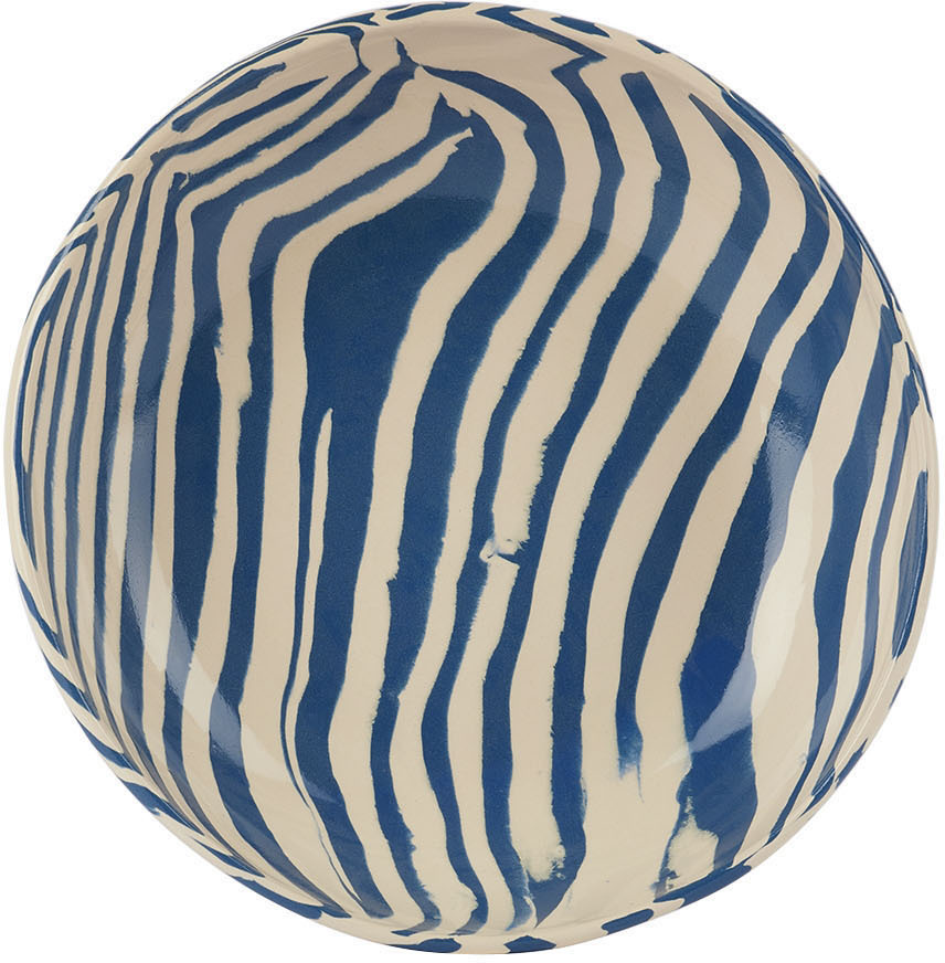 Henry Holland Studio Blue & White Stripe Pasta Bowl