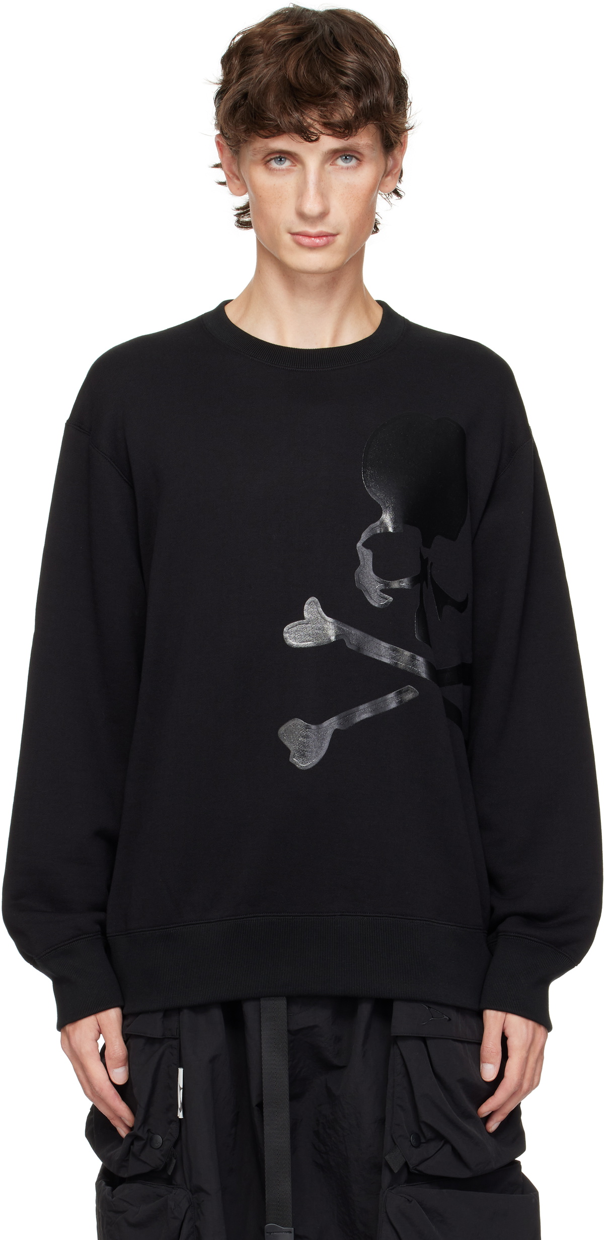 mastermind JAPAN Black Loopwheel Sweatshirt