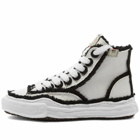 Maison MIHARA YASUHIRO Men's Peterson High Original Sole Overhangi Sneakers in White