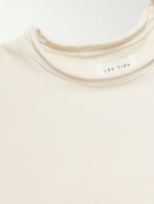 Les Tien - Distressed Cotton-Jersey Sweatshirt - Neutrals