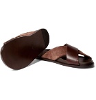 Mr P. - Leather and Suede Slides - Brown