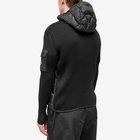 Moncler Men's Quilted Knit Jacket in Black