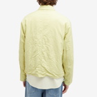 Auralee Men's Wool Poplin Jacket in Yellow
