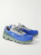 ON - Cloudventure Waterproof Rubber-Trimmed Coated-Mesh Running Sneakers - Blue