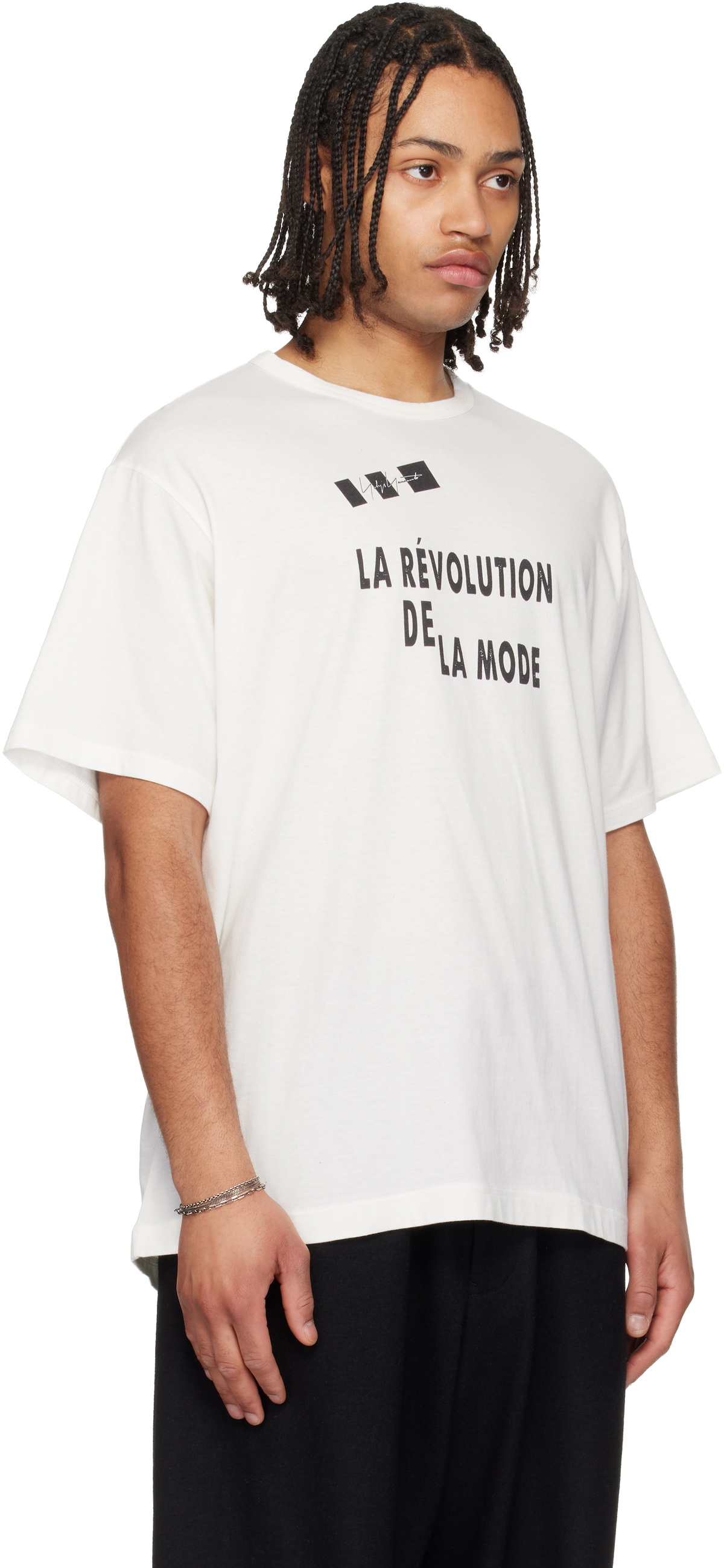 YOHJI YAMAMOTO Off-White 30/- Combed Plain Stitch Short Sleeve T-shirt