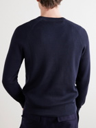 Brunello Cucinelli - Ribbed Cotton Sweater - Blue