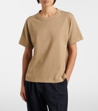 The Row Orlan cotton and silk-blend T-shirt