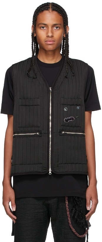 Photo: Song for the Mute Black Apron Vest