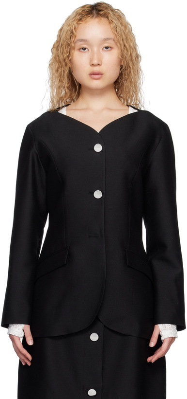 Photo: MINJUKIM Black Tulip Blazer