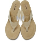 YEEZY Beige Thong Heel Sandals