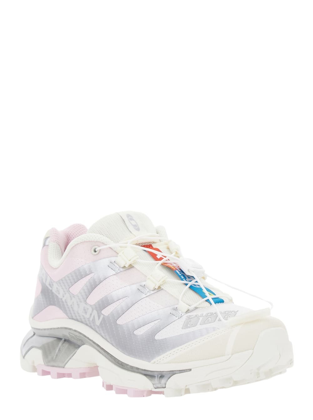 Salomon xt-4 Og Pink Low Top Sneakers With Mesh Panels In Fabric Unisex