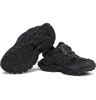 Balenciaga - Track Nylon, Mesh and Rubber Sneakers - Black