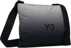 Y-3 Gray & Black Ombré Sacoche Bag