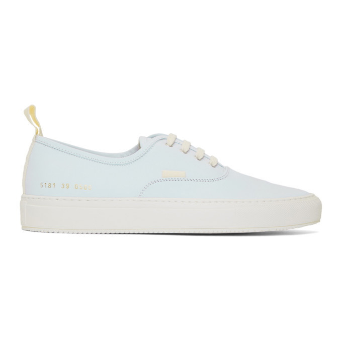 Photo: Common Projects Grey Nubuck Four Hole Low Sneakers