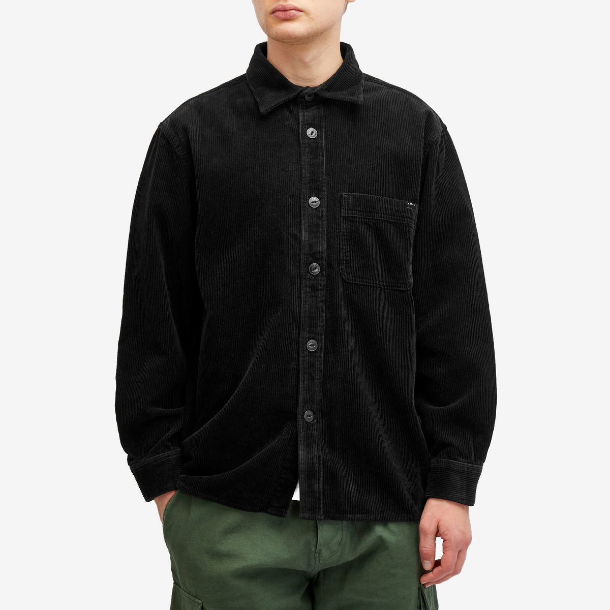 Edwin Men's Ander Cord Overshirt in Black