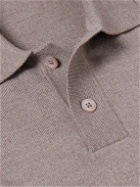 NN07 - Sergio 6605 Wool Polo Shirt - Neutrals