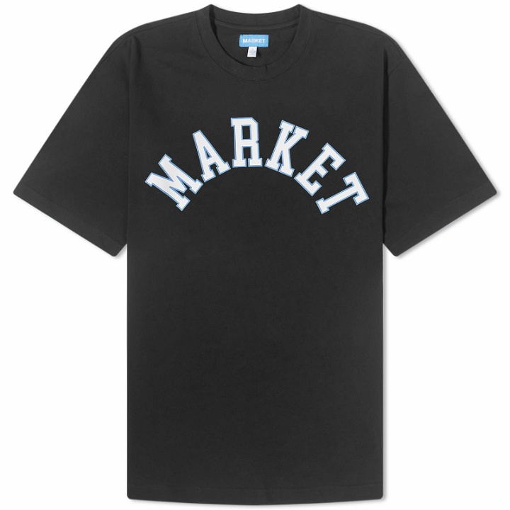 Photo: MARKET Men's Throwback Arc T-Shirt in Black