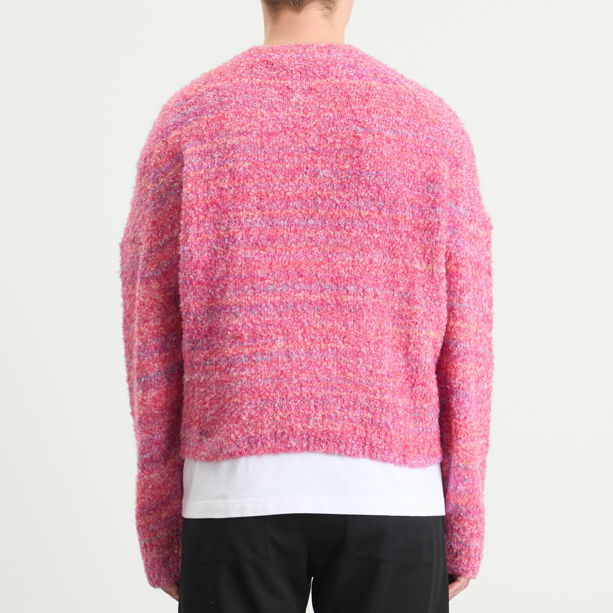 Cole Buxton Men's Boucle Logo Sweatshirt in Pink