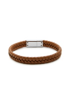 Paul Smith Braided Leather Bracelet - Brown - One Size