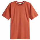 Norse Projects Men's Johannes Organic N Logo T-Shirt in Red Ochre