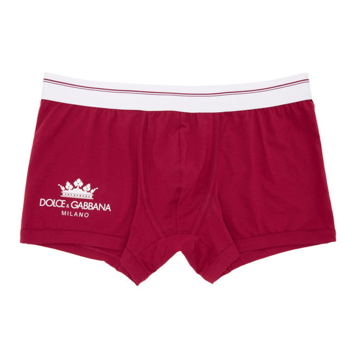 Photo: Dolce and Gabbana Red Crown Boxers