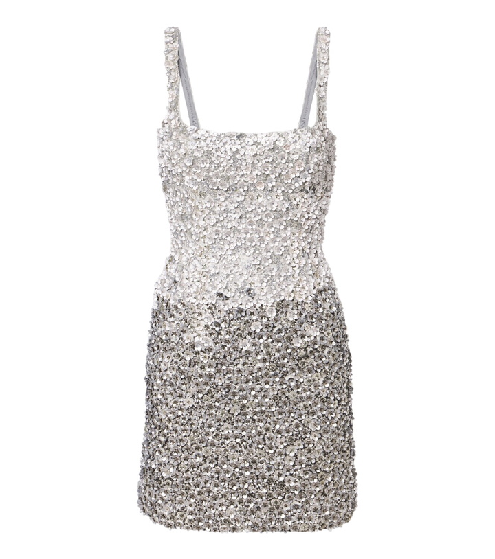 Photo: Là Fuori Floral sequined minidress