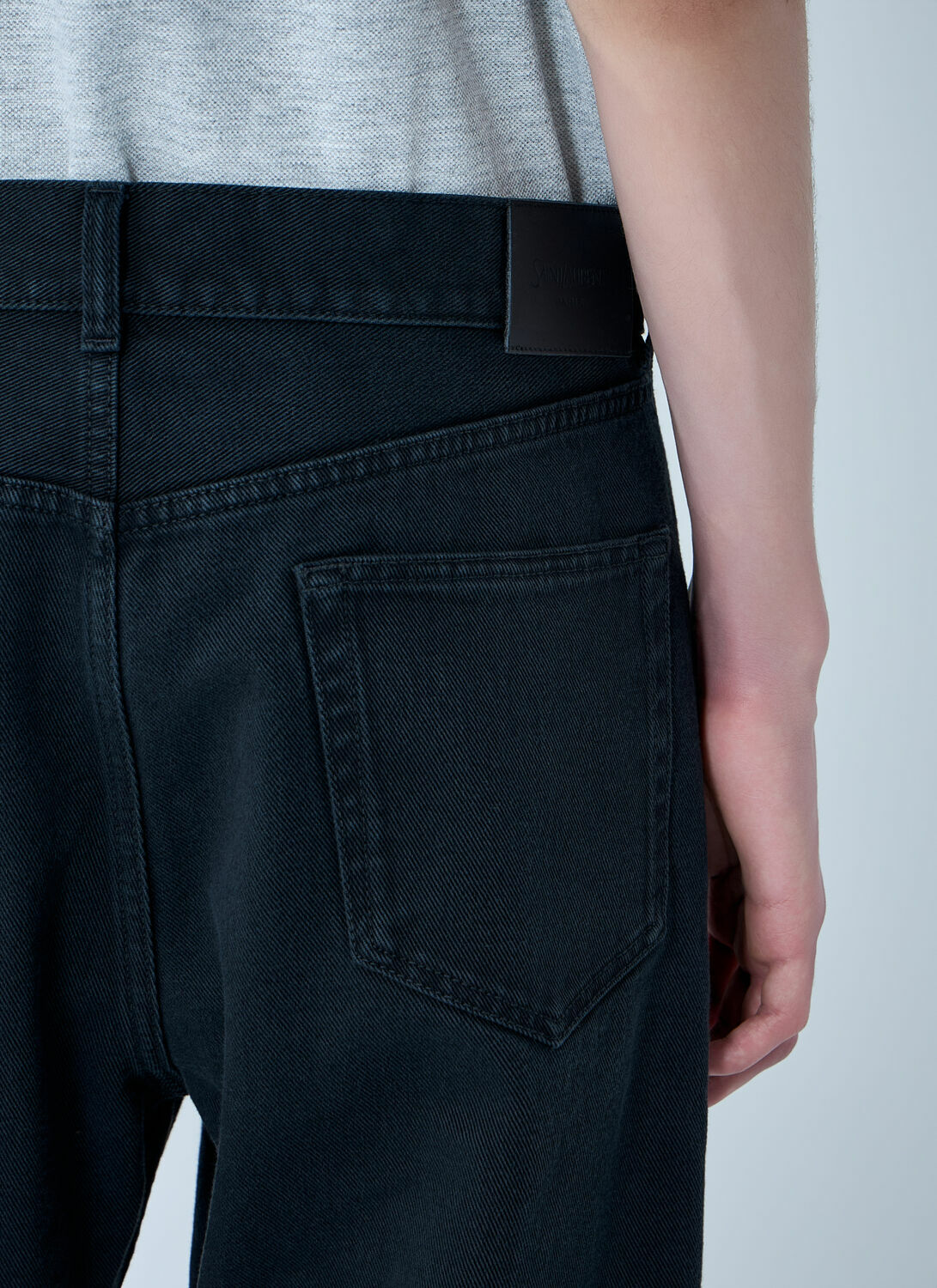 Saint Laurent Loose Straight Denim Pants