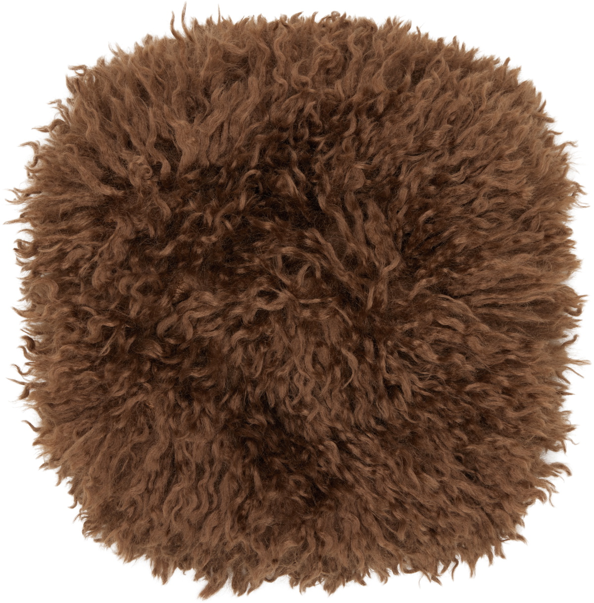 Anna Sui SSENSE Exclusive Brown Faux-Fur Muff Hand Warmer