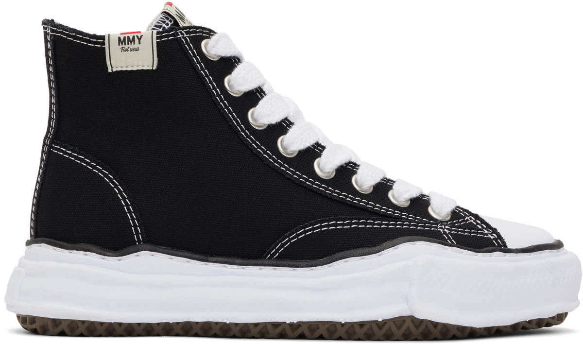 Maison MIHARA YASUHIRO Black Peterson OG Sole Canvas High-Top 