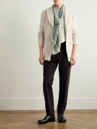 Ralph Lauren Purple label - Shawl-Collar Textured Cotton and Wool-Blend Cardigan - Neutrals