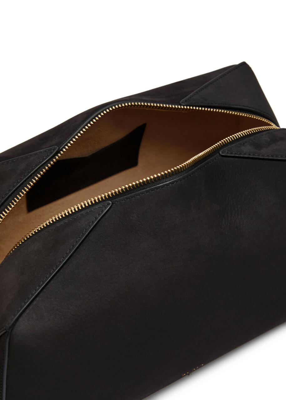 Alaïa Le Bulldog Grained Nubuck Shoulder bag - Black - One Size